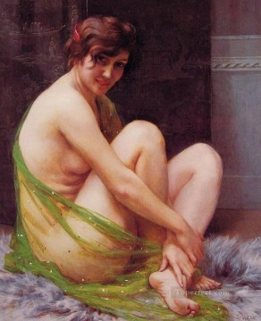 Guillaume Seignac Painting - La Paresseuse desnuda Guillaume Seignac